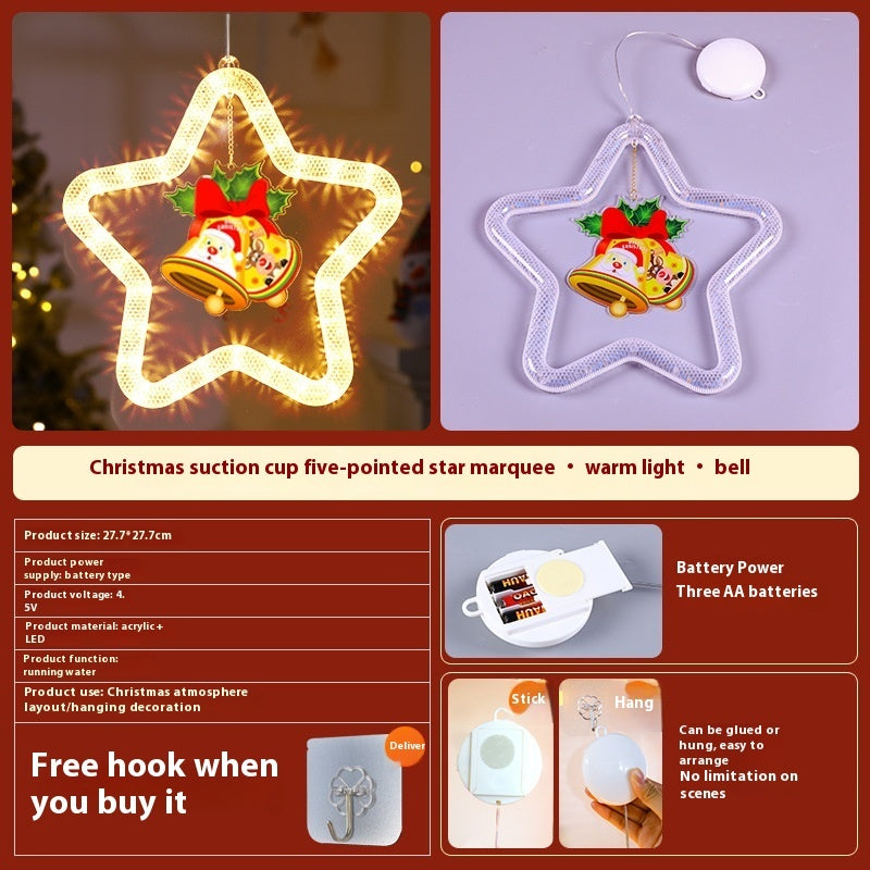 LED Christmas Star Pendant Lights – Window & Door Decorations for Festive Atmosphere - ZA-ZOLA