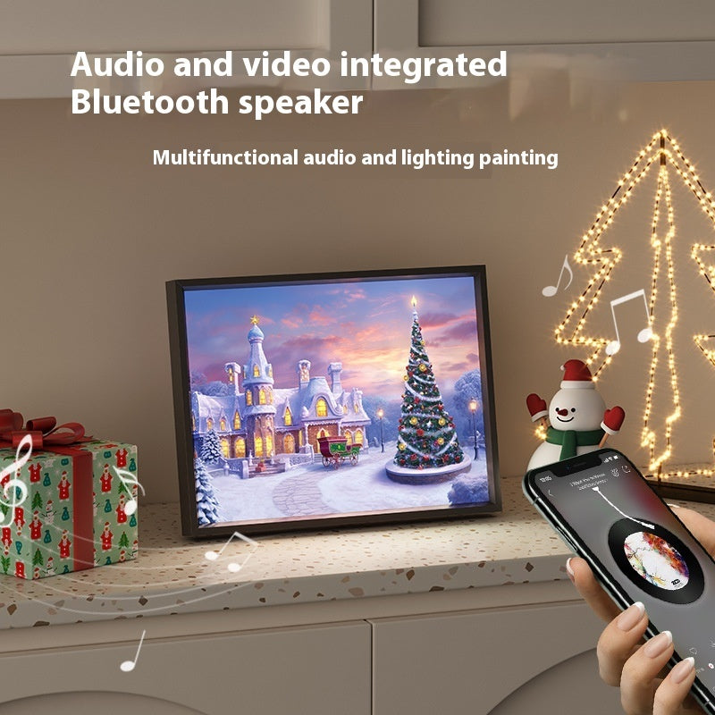 Mini Bluetooth Speaker with Christmas Painting – Perfect Holiday Gift - ZA-ZOLA