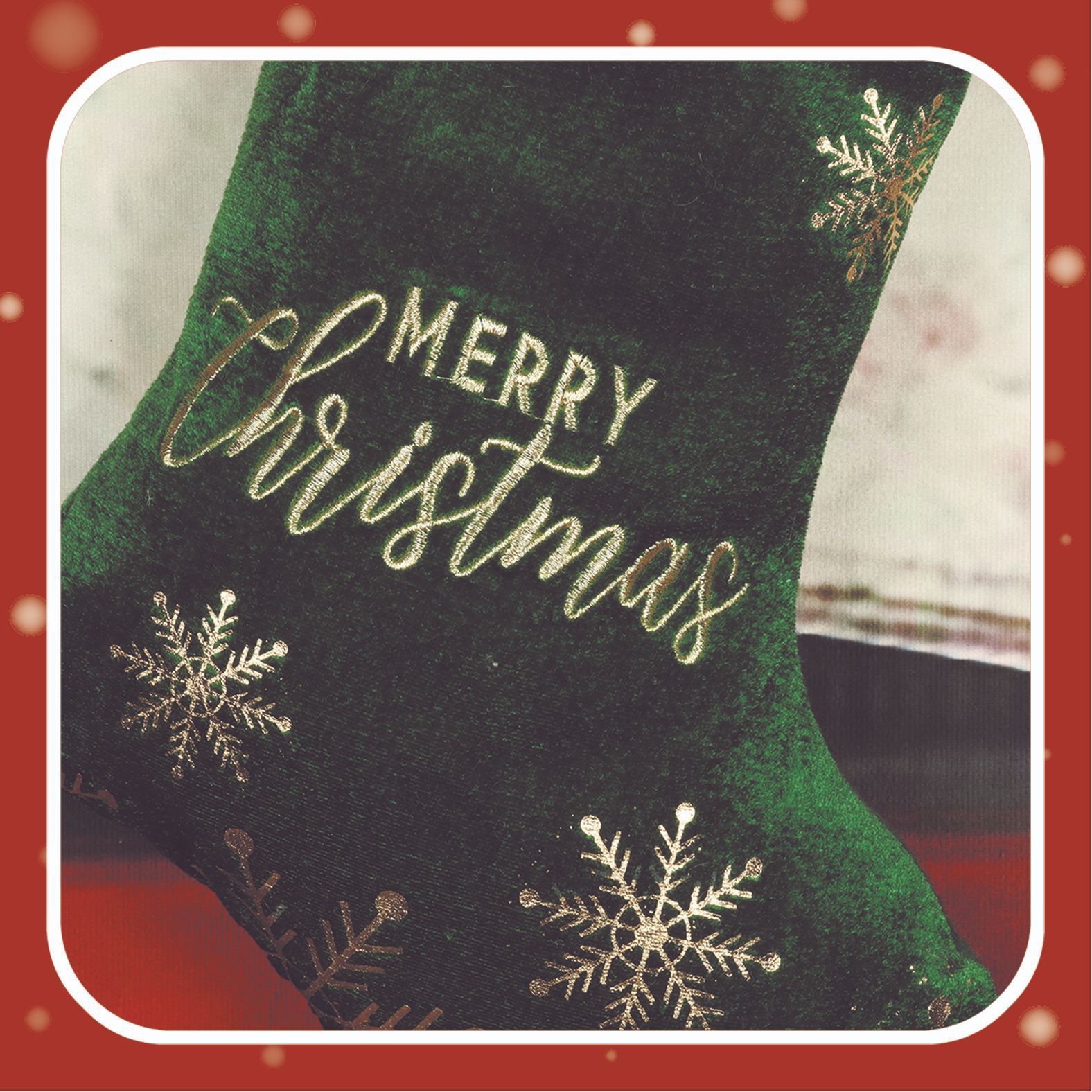 Christmas Decorative Embroidered Stockings – Perfect for Candy & Gift Holders - ZA-ZOLA