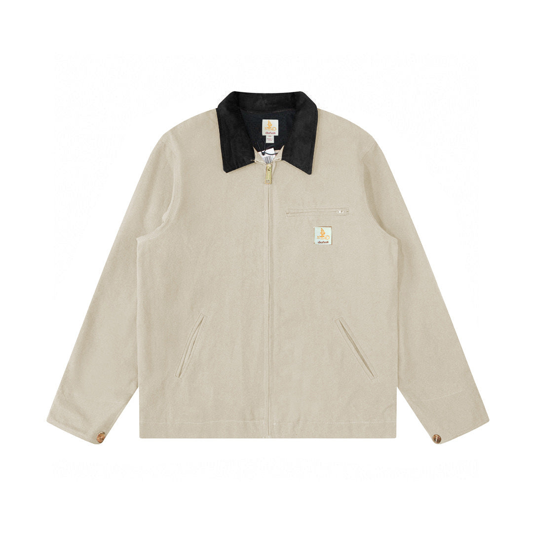 American Workwear Canvas Vintage Safari Jacket Autumn CoatProduct information:
 
 Color: creamy-white, dark gray, black, khaki, sky blue, purple
 
 Suitable for people: Plus size
 
 Size: S,M,L,XL,XXL
 
 Version: Loose
 
 LcoatZA-ZOLAZA-ZOLAAmerican Workwear Canvas Vintage Safari Jacket Autumn Coat