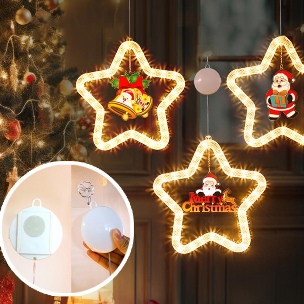 LED Christmas Star Pendant Lights – Window & Door Decorations for Festive Atmosphere - ZA-ZOLA