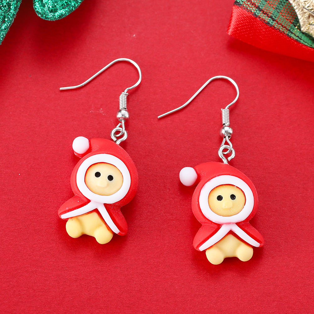 Cartoon Creative Christmas Earrings – Fun & Festive Fashion for the Holidays - ZA-ZOLA