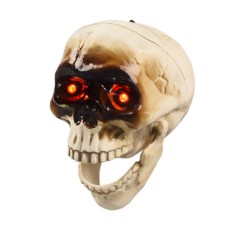 Animated Floating Skeleton Decorations Realistic Halloween Skull Heads Halloween Decorations Scary Sound Spooky Decoration - ZA-ZOLA