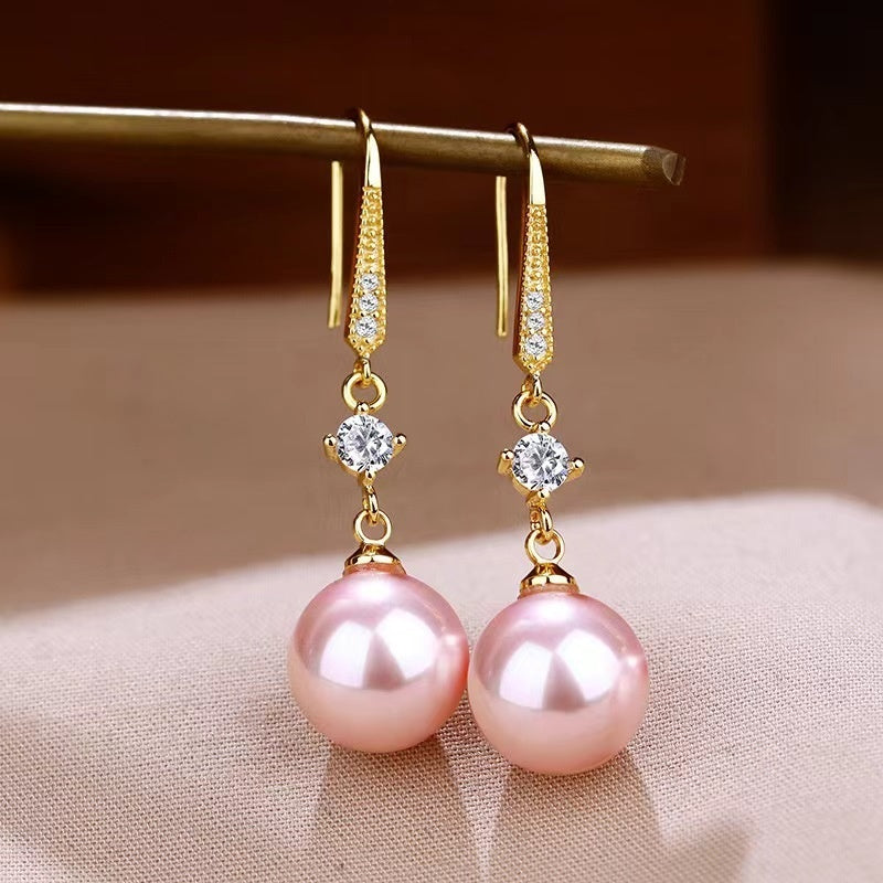 Temperament Fashion Earrings Face Slimming Golden Ear Rings - ZA-ZOLA