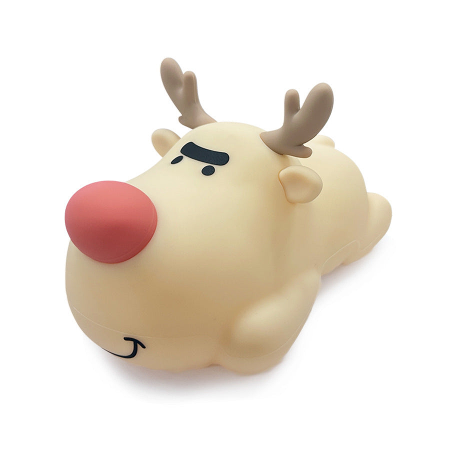 Reindeer Silicone Night Lamp – Rechargeable Small Light for Cozy Christmas Ambience - ZA-ZOLA