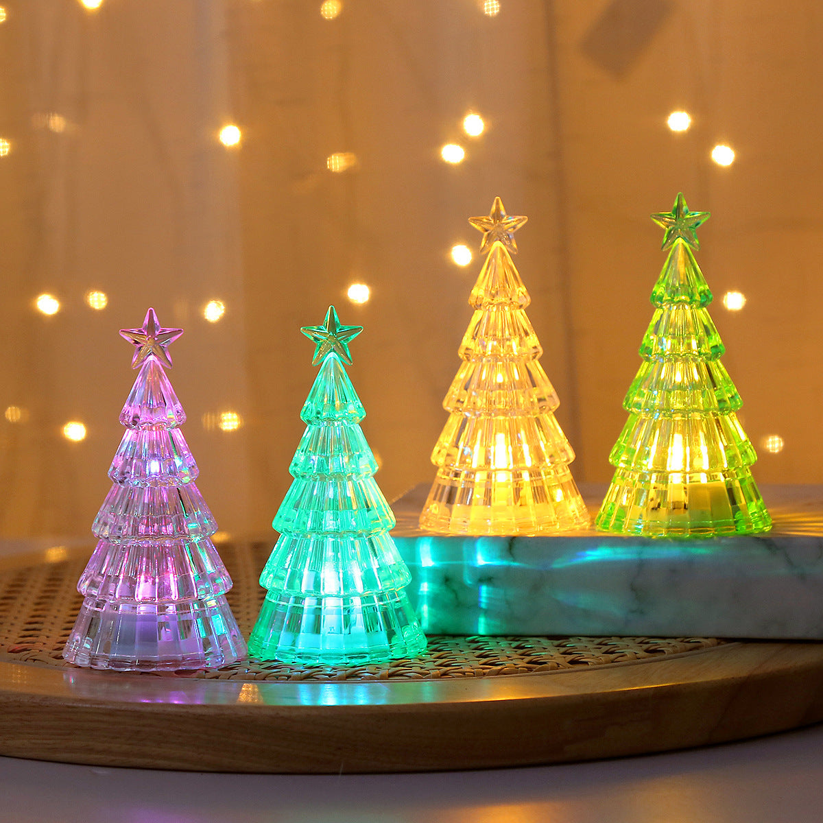 Crystal Christmas Tree Night Lamp | Magical Holiday Glow - ZA-ZOLA