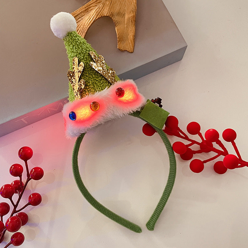 Light-Up Christmas Headband for Women - Festive Snowflake Design - ZA-ZOLA