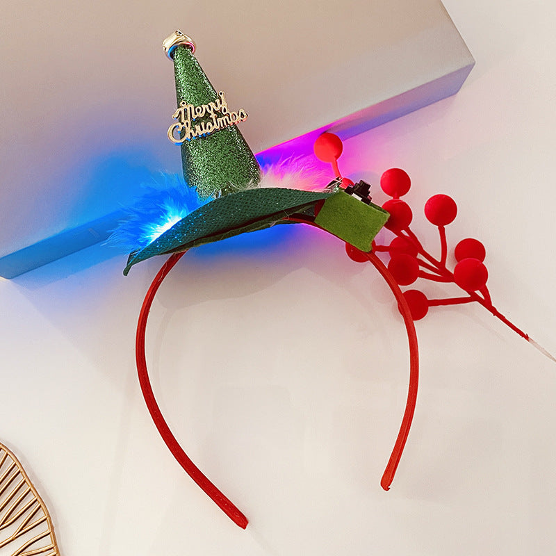 Light-Up Christmas Headband for Women - Festive Snowflake Design - ZA-ZOLA