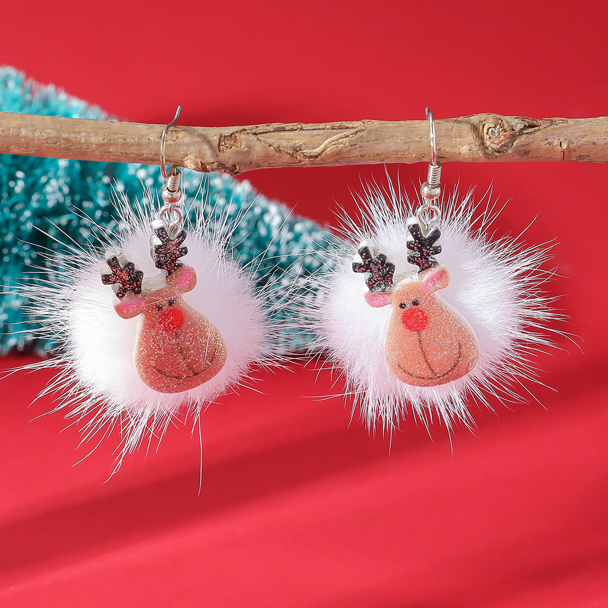 Winter Snowflake & Christmas Elk Hair Ball Earrings – Cute INS Holiday Jewelry for Women - ZA-ZOLA