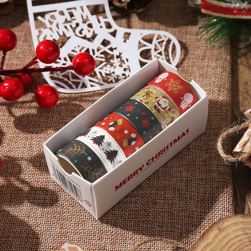 Creative Christmas Gift Adhesive Tape – Cute Decorative Journal & Material Tape for Holiday Crafts - ZA-ZOLA