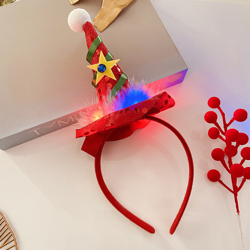 Light-Up Christmas Headband for Women - Festive Snowflake Design - ZA-ZOLA