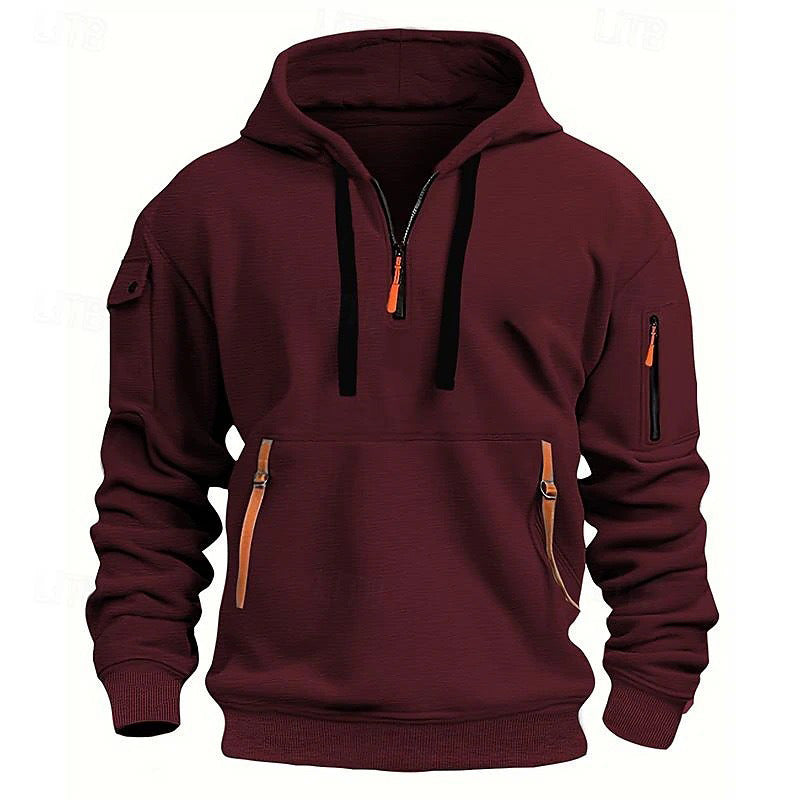 Cotton Dropped Shoulder Hooded Sweatshirt – Plus Size Loose Pullover for Men & Women