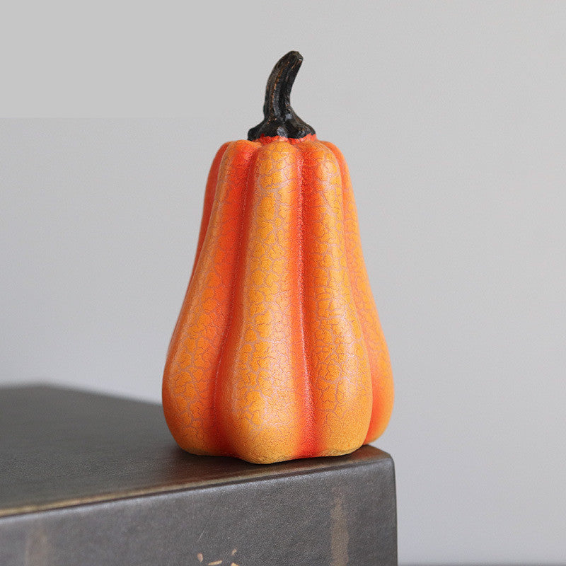 New Halloween Pumpkin Lantern Simulation Pumpkin LED Candle Lamp Resin Luminous Pumpkin - ZA-ZOLA