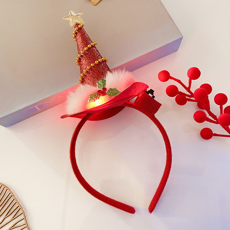 Light-Up Christmas Headband for Women - Festive Snowflake Design - ZA-ZOLA