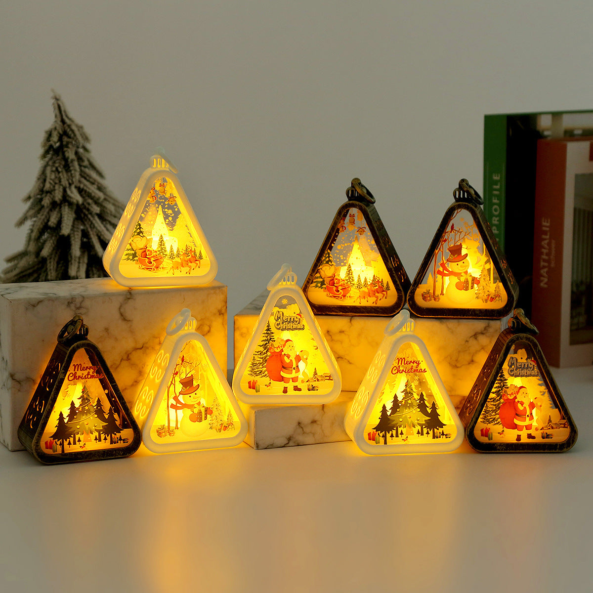 Retro Electric Candle Lamp – Luminous Christmas Ornaments for Festive Decorations - ZA-ZOLA