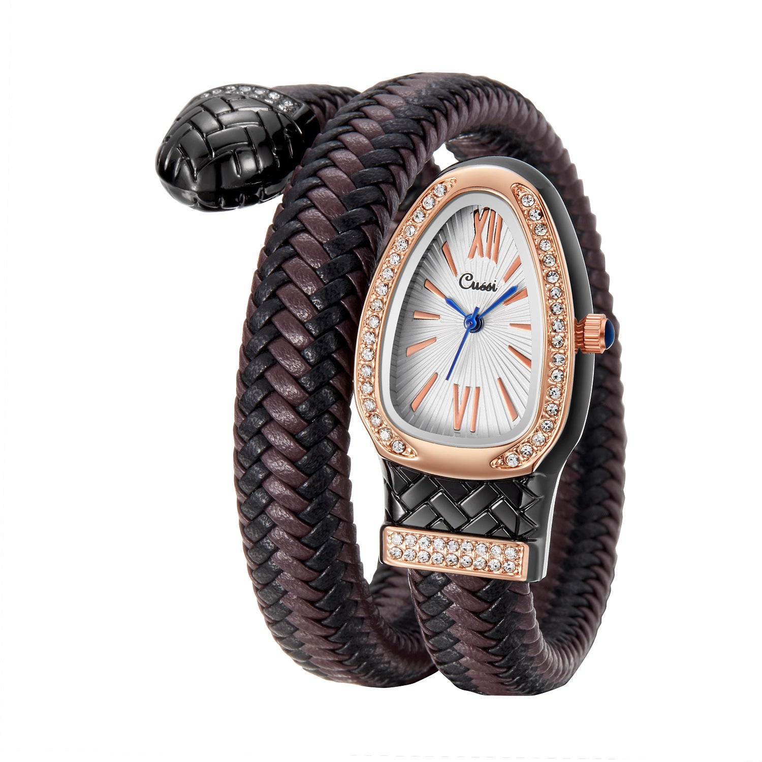 Snake Watch Fashion Quartz Watch Diamond Leather Strap - ZA-ZOLA