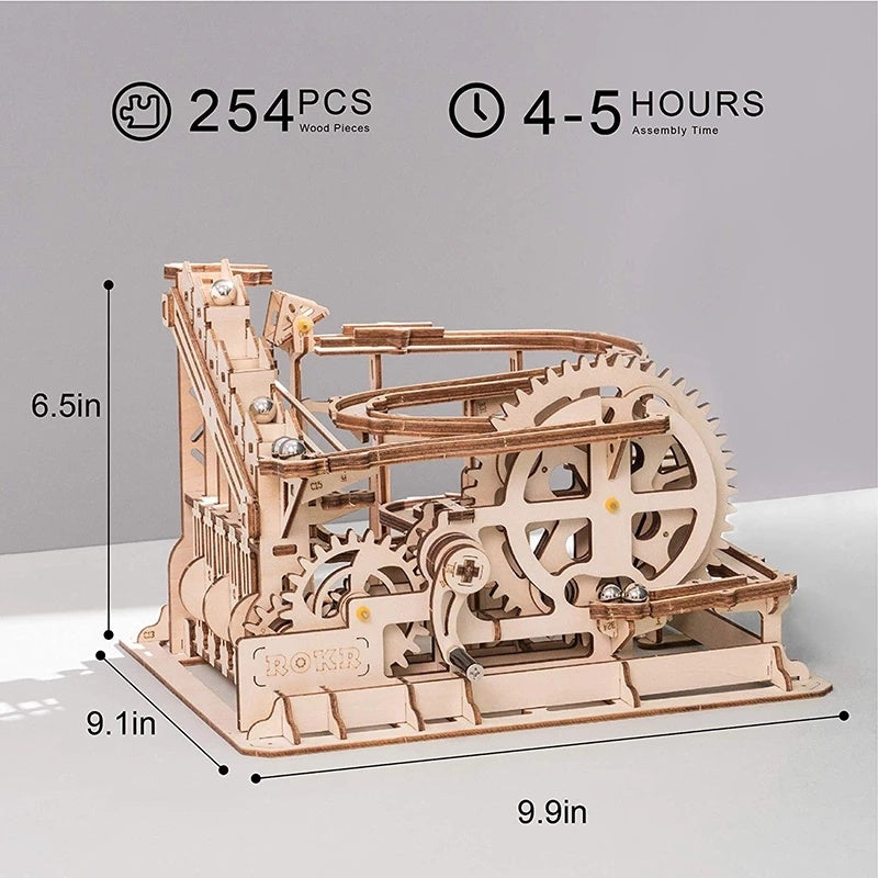 3D DIY Wooden Puzzle Roller Coaster | Fun & Educational Toy for Kids - ZA-ZOLA