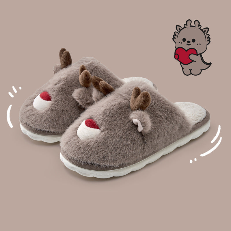 Cartoon Cotton Slippers – Inner Velvet Insulated Cotton-Padded Shoes for Winter Comfort - ZA-ZOLA