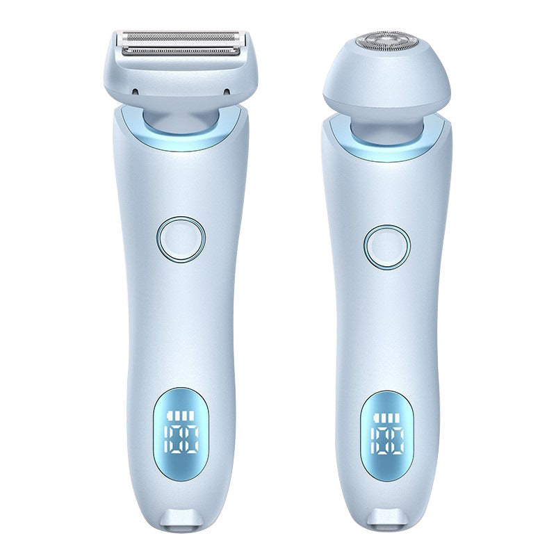 2 In 1 Hair Removal Epilator USB Rechargeable Trimmer Women Body Razor Face Leg Armpit Bikini Hand Pubic Shaver Hair Remover - ZA-ZOLA