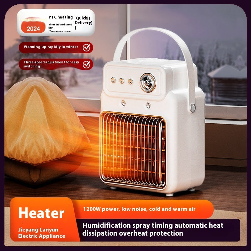 1200W 2-in-1 Room Heater & Humidifier | Efficient Indoor Heater with Overheating Protection - ZA-ZOLA