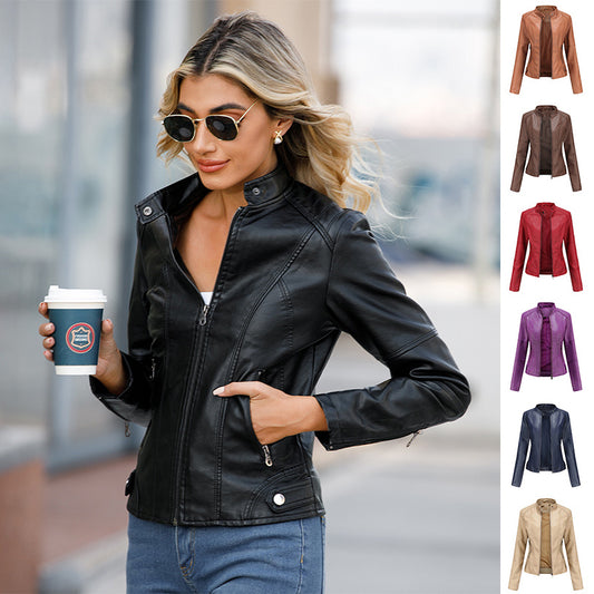 European & American Women’s Leather Jackets – Trendy Outerwear for Stylish Looks