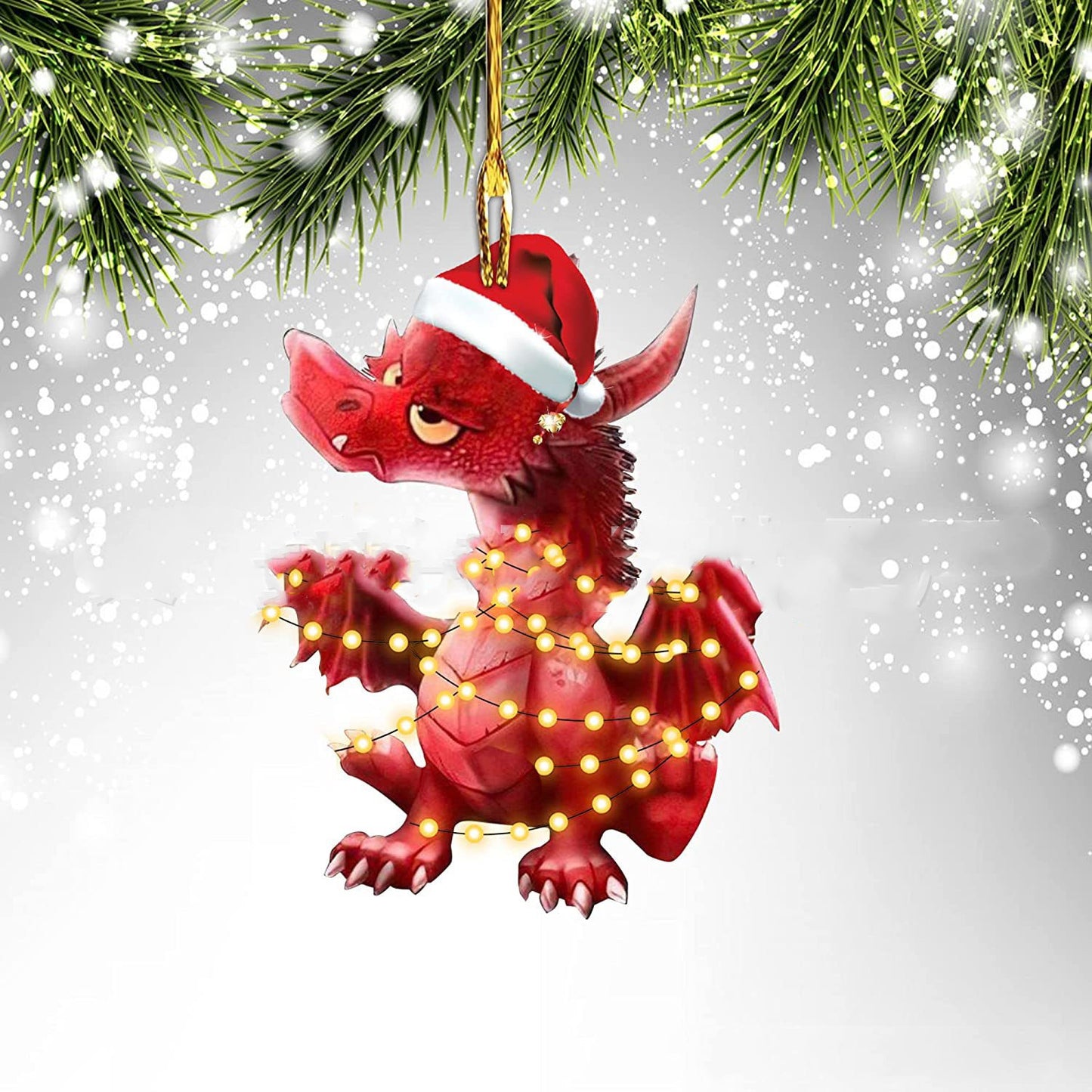 Acrylic Dinosaur Dragon Egg Ornaments – Unique Christmas Tree Pendant Decor - ZA-ZOLA