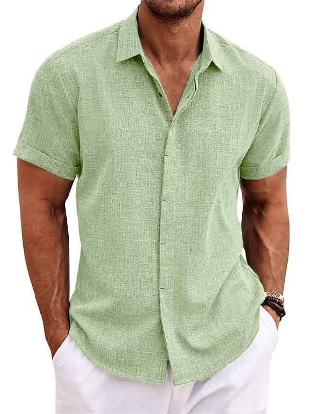 Men's Solid Color Loose Linen T-Shirt – Lightweight, Breathable & Perfect for Summer - ZA-ZOLA