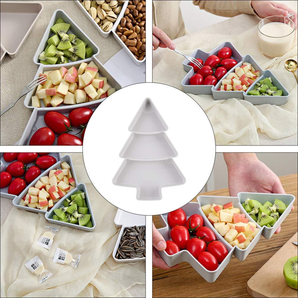 Christmas Tree Snack Plate Set | Festive Fruit & Candy Platter - ZA-ZOLA