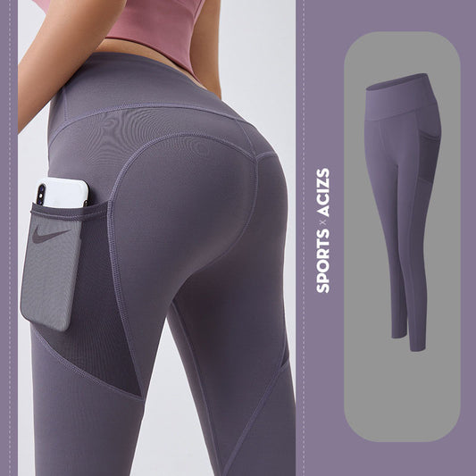 Yoga Pants for Women with Pockets – Tummy Control Gym Leggings for Fitness & Jogging