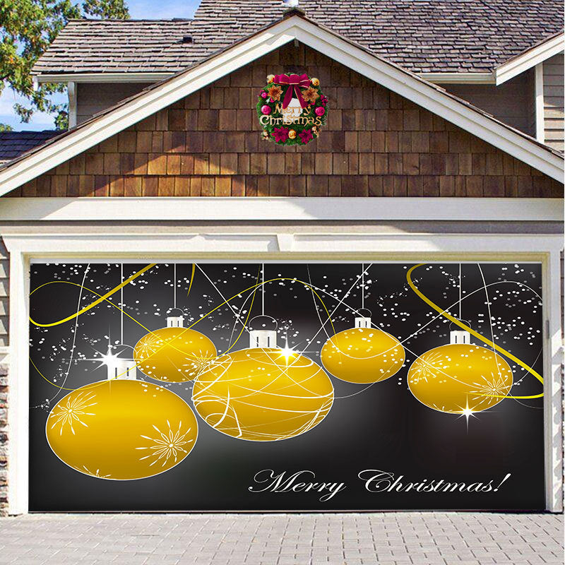 Christmas Hanging Background Cloth – Garage Door Patch for Holiday Party Decor - ZA-ZOLA