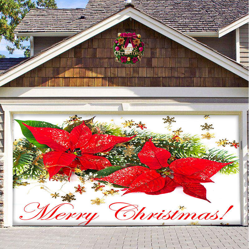 Christmas Hanging Background Cloth – Garage Door Patch for Holiday Party Decor - ZA-ZOLA