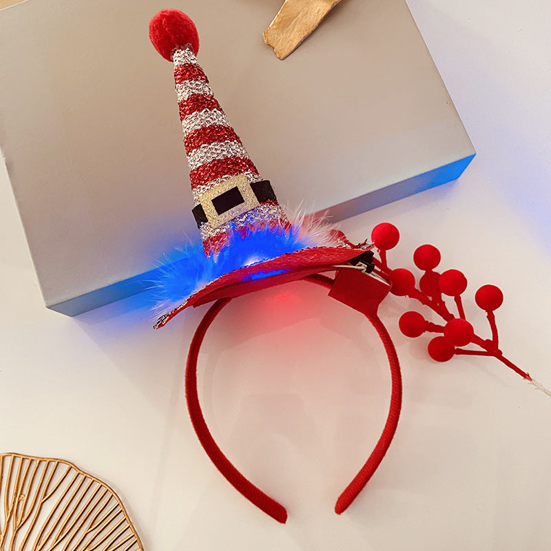 Light-Up Christmas Headband for Women - Festive Snowflake Design - ZA-ZOLA