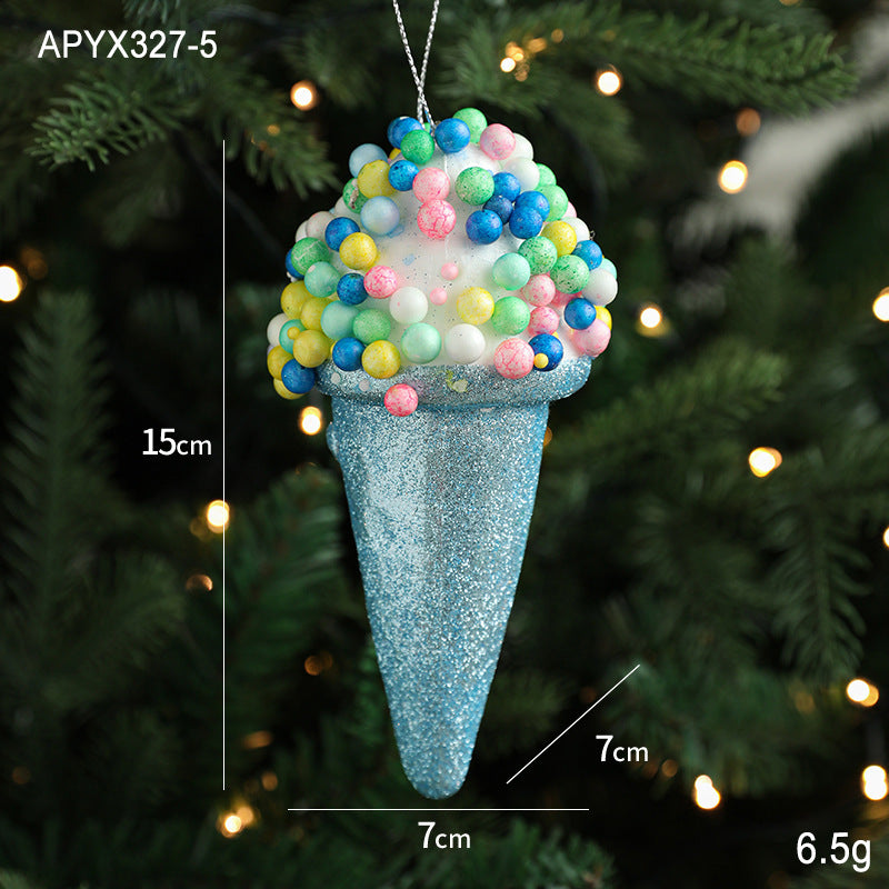 Creative Ice Cream Pendant – Small Hanging Christmas Tree Decorations - ZA-ZOLA