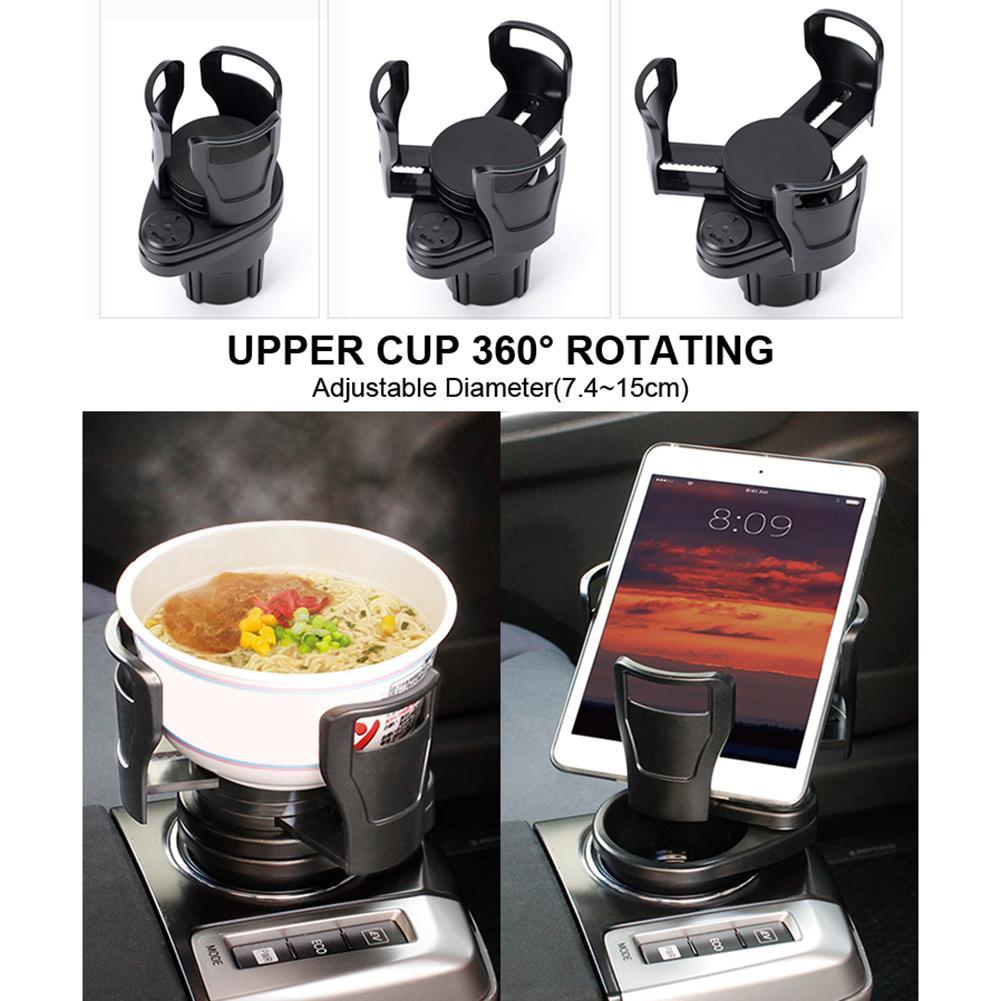 Foldable Car Cup & Bottle Holder | Multifunctional Phone and Sunglasses Organizer - ZA-ZOLA