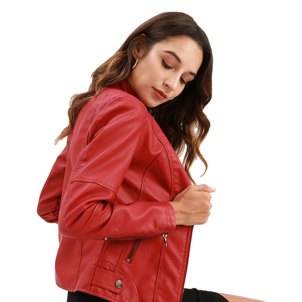 European & American Women’s Leather Jackets – Trendy Outerwear for Stylish Looks