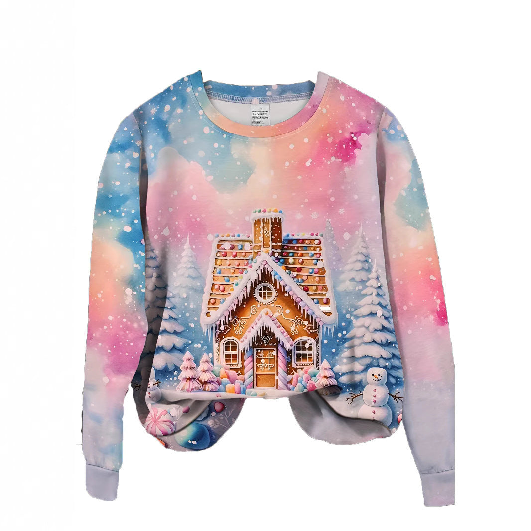 Christmas Snowman Snowflake Graphic Sweater – Festive Holiday Knitwear for Women - ZA-ZOLA