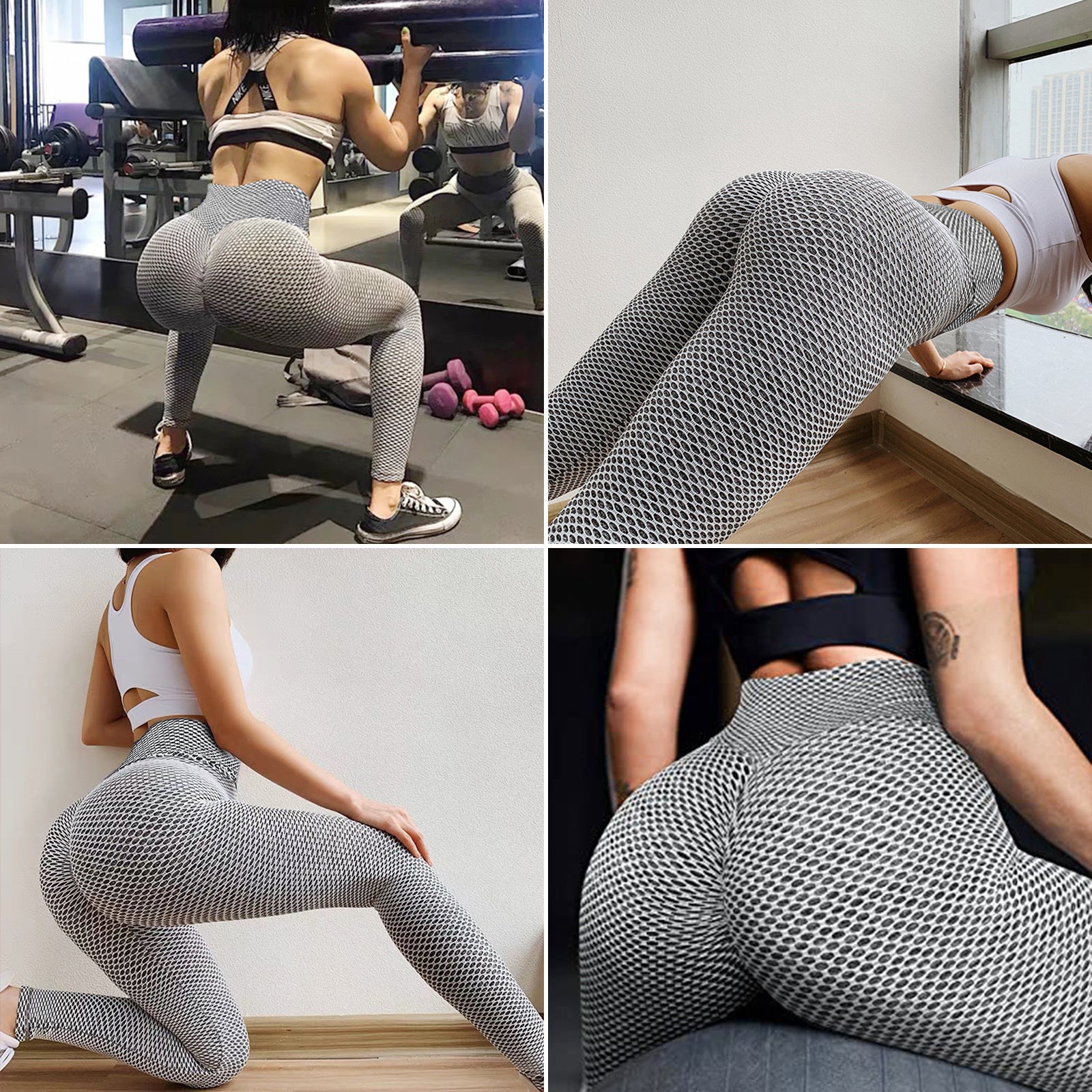 Leggings Women Butt Lifting Workout Tights Plus Size Sports High Waist Yoga Pants - ZA-ZOLA