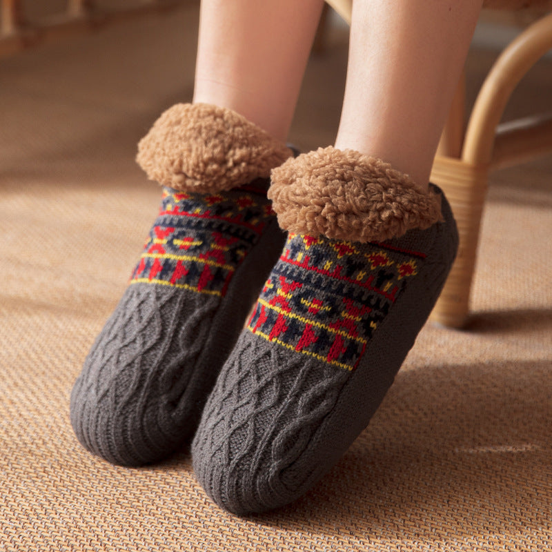 Indoor Home Non-Slip Carpet Socks – Warm Fall & Winter Floor Socks for Men & Women - ZA-ZOLA