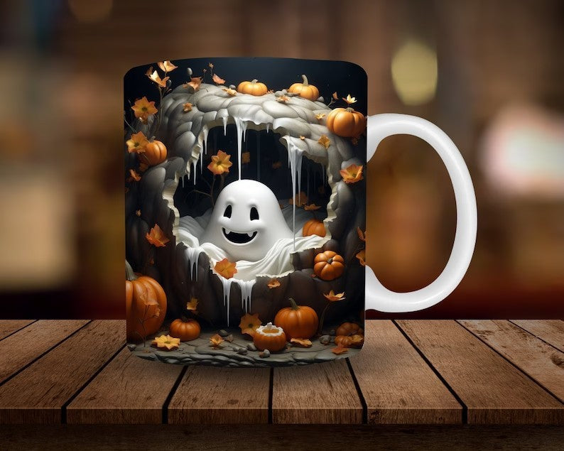 Halloween Pumpkin Ceramic Coffee Mug - ZA-ZOLA