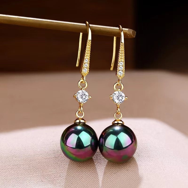 Temperament Fashion Earrings Face Slimming Golden Ear Rings - ZA-ZOLA