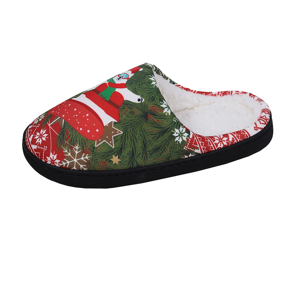 Christmas Snowman, Elk & Santa Claus Plush Slippers – Winter Warm Non-Slip Indoor Shoes - ZA-ZOLA