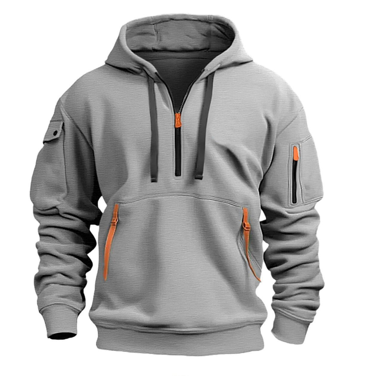 Cotton Dropped Shoulder Hooded Sweatshirt – Plus Size Loose Pullover for Men & Women