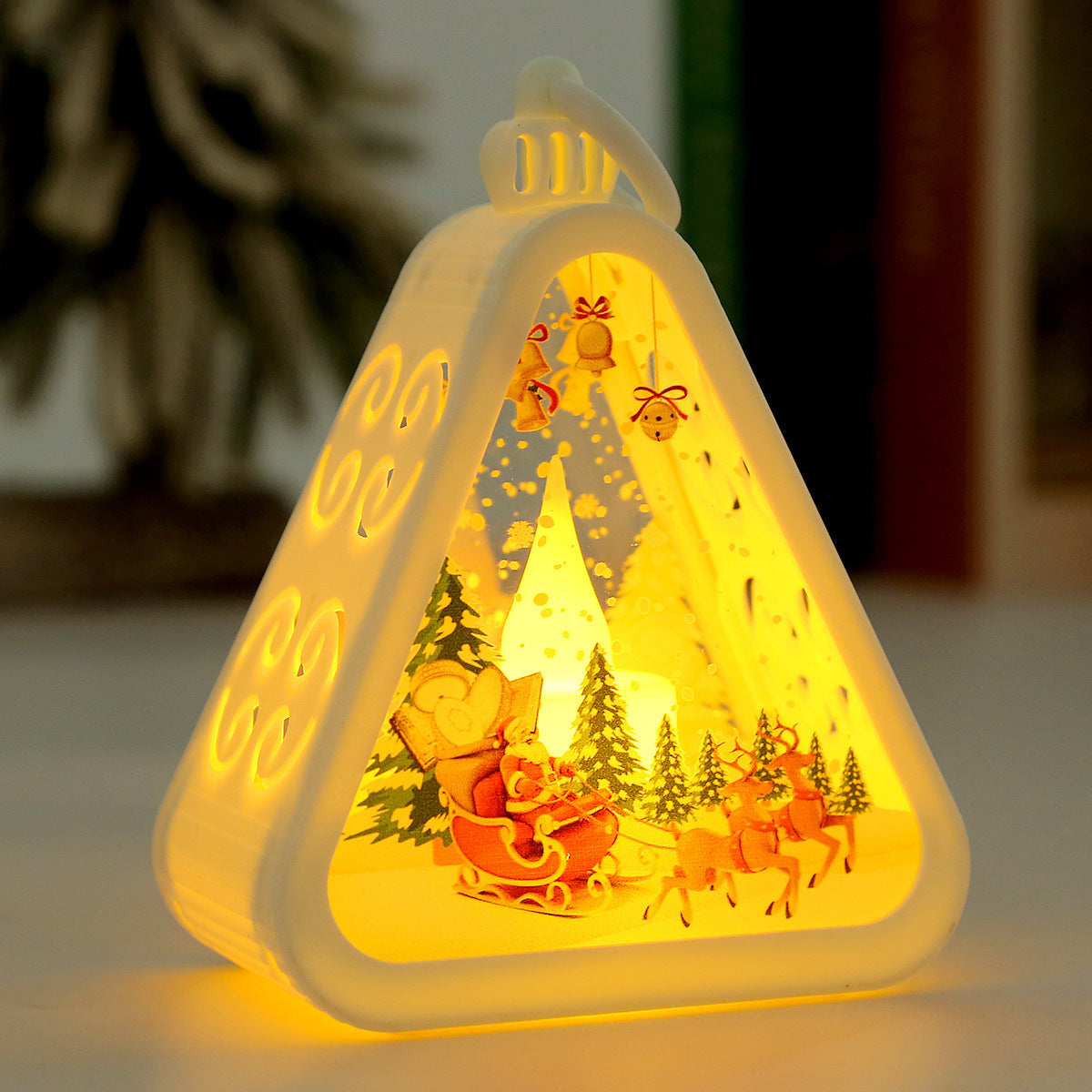 Retro Electric Candle Lamp – Luminous Christmas Ornaments for Festive Decorations - ZA-ZOLA