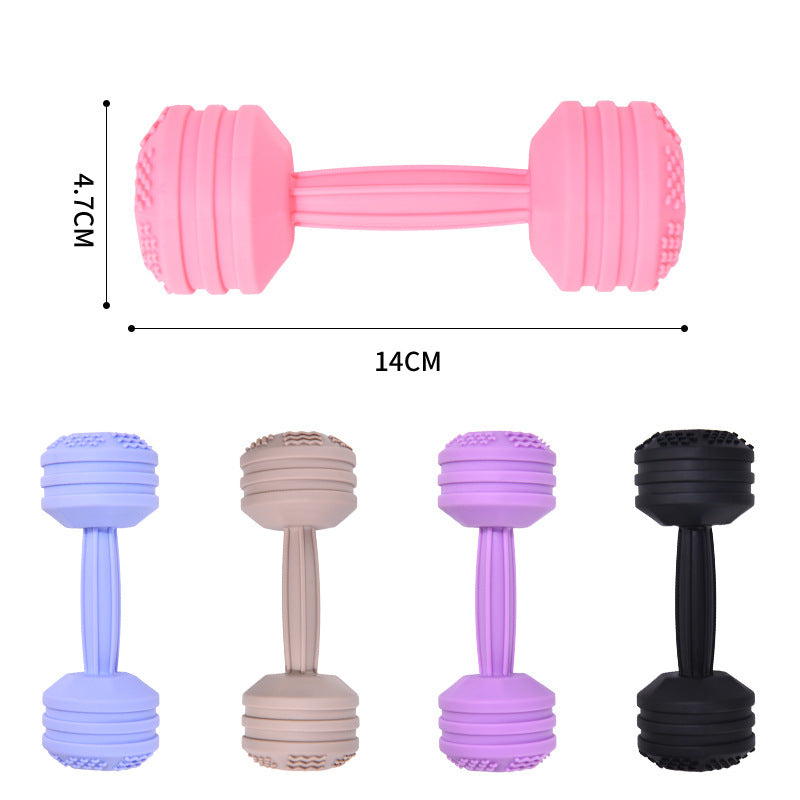 Teether Teether Stick Dumbbell Silicone Teether Baby Food Feeder Teether - ZA-ZOLA