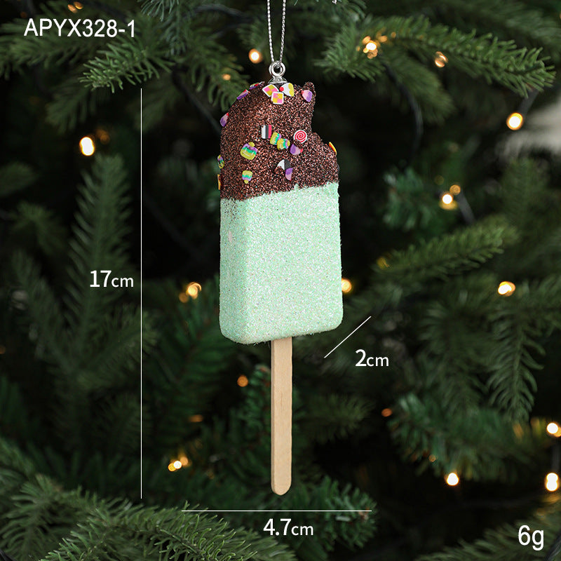 Creative Ice Cream Pendant – Small Hanging Christmas Tree Decorations - ZA-ZOLA