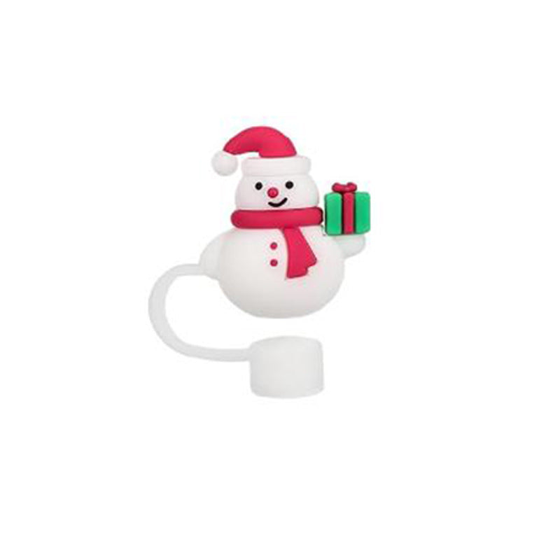 Christmas Straw Dust Cover – 10mm Cup Accessories for Festive Drinkware Protection - ZA-ZOLA