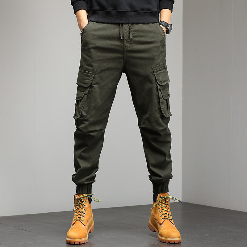 Multi-bag Fashion Brand Casual Pants MenProduct information:
 
 Color: khaki, black, army green, dark gray
 
 Size: 28,29,30,31,32,33,34,36
 
 Style: overalls
 
 Thickness: ordinary
 
 Applicable scenariosPantsZA-ZOLAZA-ZOLAMulti-bag Fashion Brand Casual Pants Men