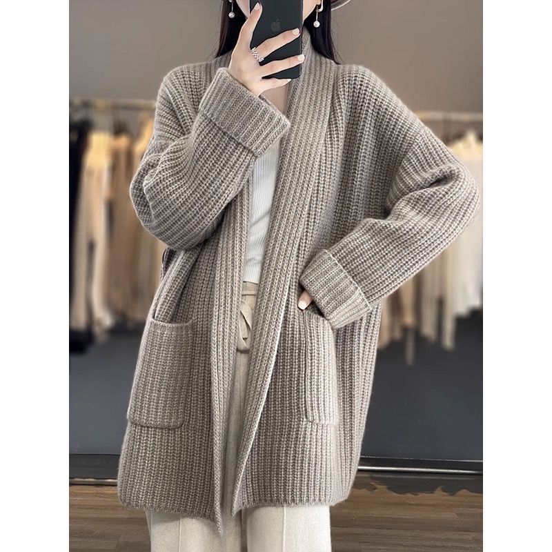 Warm All-Match Leisure Sweater Coat – Simple & Stylish Women’s Knitwear