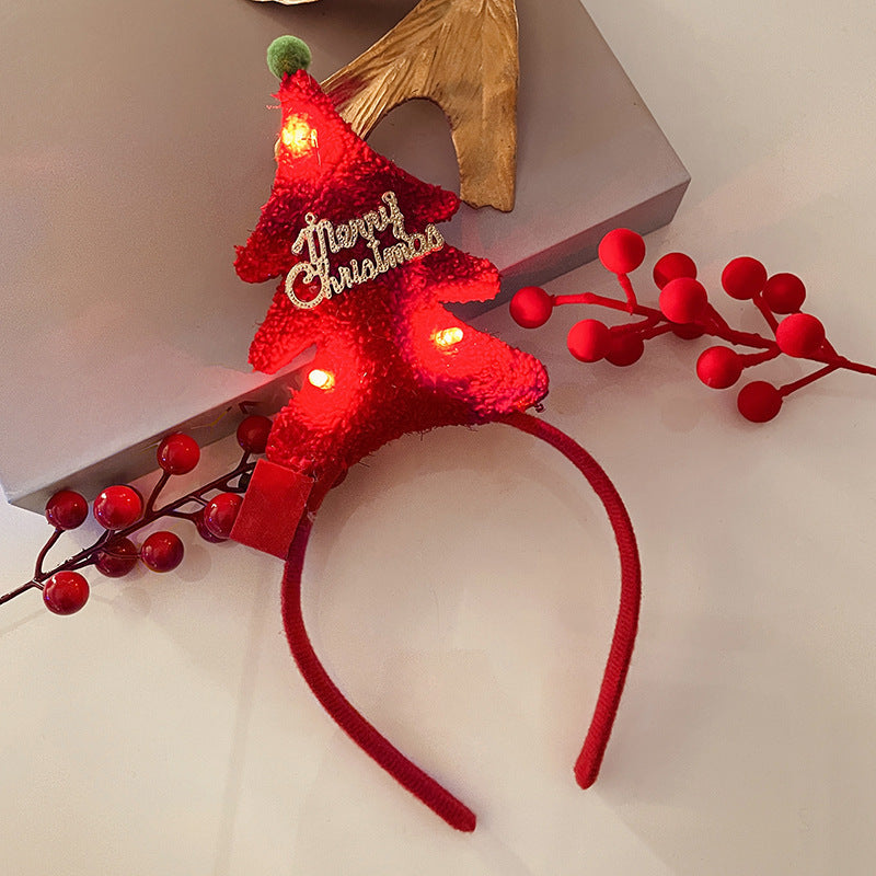 Light-Up Christmas Headband for Women - Festive Snowflake Design - ZA-ZOLA