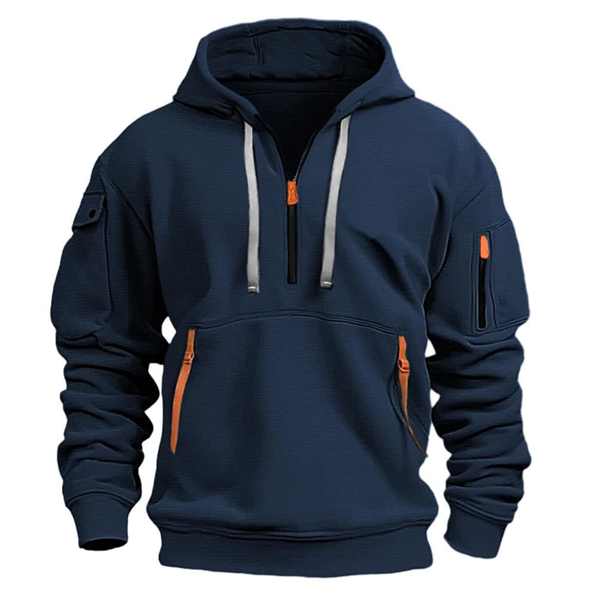 Cotton Dropped Shoulder Hooded Sweatshirt – Plus Size Loose Pullover for Men & Women